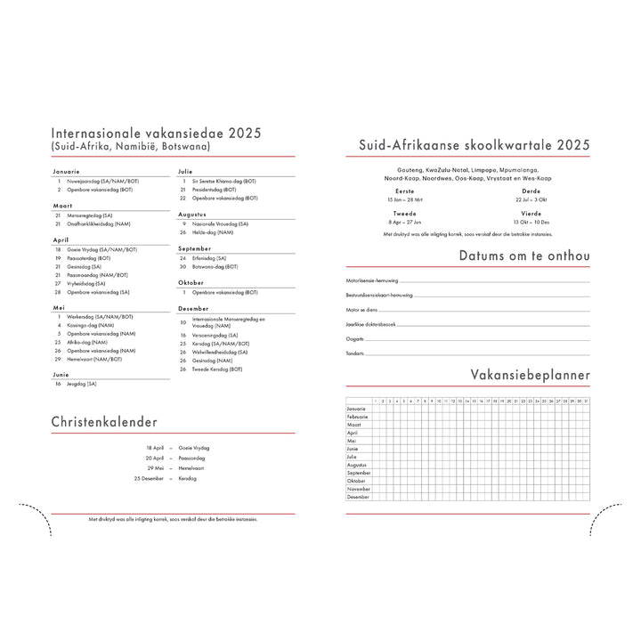 2025 Dagboek - Kronos Dagbeplanner - 'n Tyd vir Alles Grys - Kunsleer