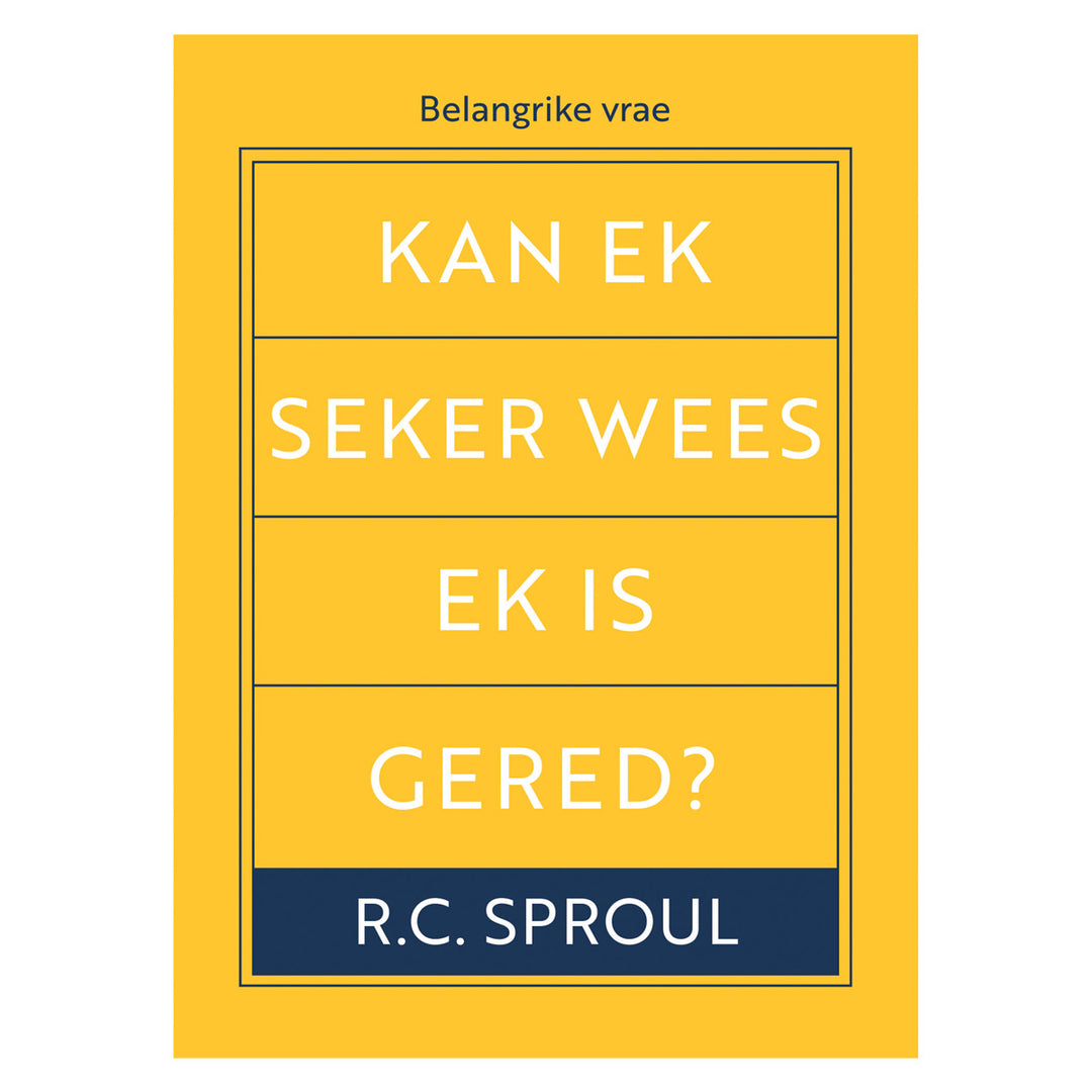 Kan Ek Seker Wees Ek Is Gered? (Sagteband)