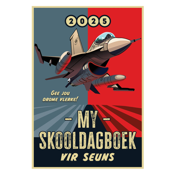 2025 Skooldagboek - Dagbeplanner vir Seuns - Sagteband