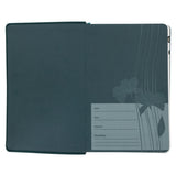 NLV Olyfgroen Met Goue Blomme Kunsleer Standaard Bybel Met Duimgrepe