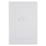 NLV Wit Kunsleer Mnr & Mev Geskenkbybel met Duimgrepe