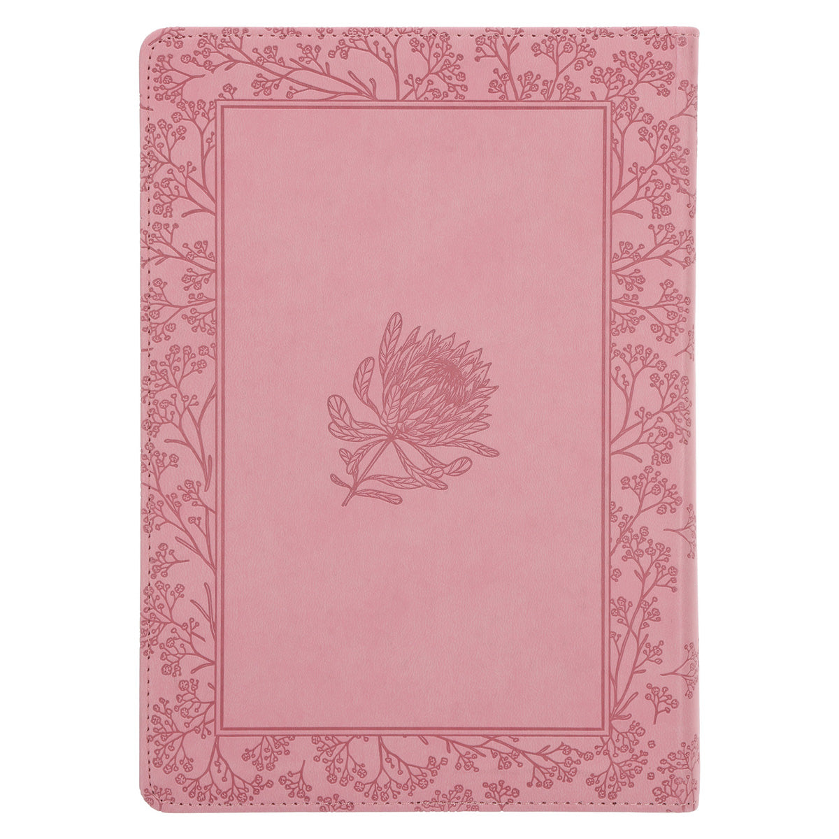 NLV Ligpienk Proteas Kunsleer Stiltetydbybel vir Vroue