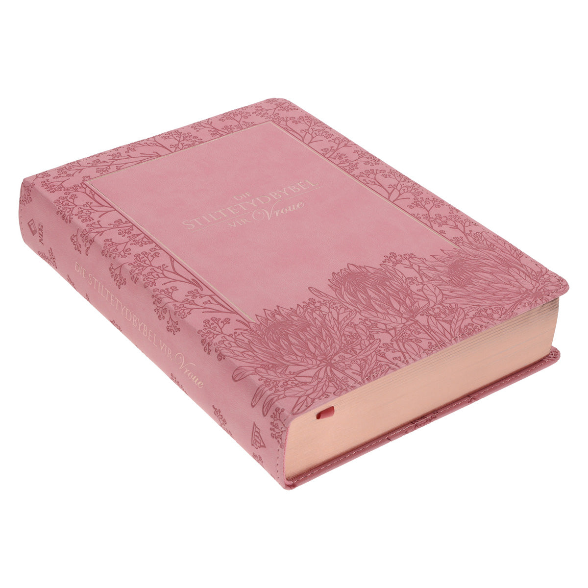 NLV Ligpienk Proteas Kunsleer Stiltetydbybel vir Vroue