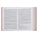 NLV Ligpienk Proteas Kunsleer Stiltetydbybel vir Vroue