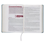 NLV Blougrys Kunsleer Stiltetydbybel vir Vroue