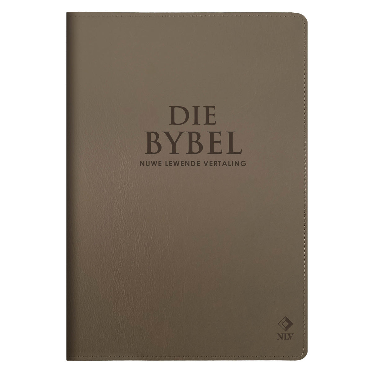 NLV Sandsteen Egte Leer Grootdruk Bybel