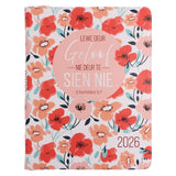 2026 18-Maande Dagbeplanner vir Vroue - Lewe Deur Geloof - Kunsleer met Rits