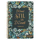 2026 Dagboek - Dagbeplanner - Wees Stil en Weet - Ringbind