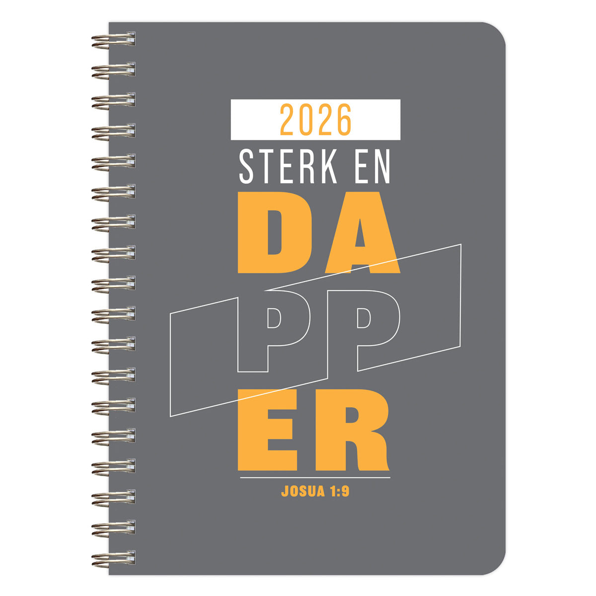 2026 Dagboek - Dagbeplanner - Sterk en Dapper - Ringbind