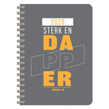 2026 Dagboek - Dagbeplanner - Sterk en Dapper - Ringbind