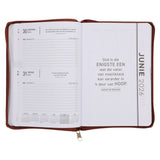 2026 Dagboek - Professionele Jaarbeplanner - Die Here Is My Sterkte - Kunsleer met rits