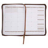 2026 Angus Buchan Dagboek - Dagbeplanner - Staan Vas in Julle Geloof - Kunsleer met Rits