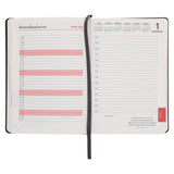 2026 Dagboek - Chronos Dagbeplanner - Grys Kunsleer