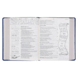 NLV Koningsblou Egte Leer My Kreatiewe Joernaal-Bybel