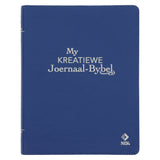 NLV Koningsblou Egte Leer My Kreatiewe Joernaal-Bybel