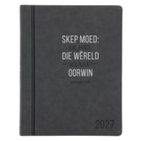 2027 A4 Dagboek - Professionele Jaarbeplanner - Skep Moed - Kunsleer
