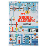 2027 Skooldagboek met Bybelverse om in te Kleur - Dagbeplanner vir Seuns - Sagteband