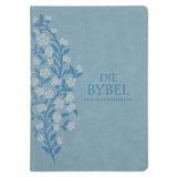 Afrikaans 1933/1953 Vertaling Ligblou met Blomme Kunsleer Bybel Grootdruk