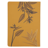 NLT Mustard Bird of Paradise Genuine Leather Bible Large Print