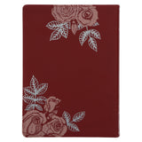 NLT Red Roses Genuine Leather Bible Large Print