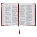 NLT Red Roses Genuine Leather Bible Large Print
