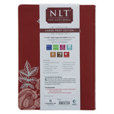 NLT Red Roses Genuine Leather Bible Large Print
