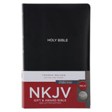 NKJV Black Imitation Leather Gift & Award Bible Red Letter Comfort Print