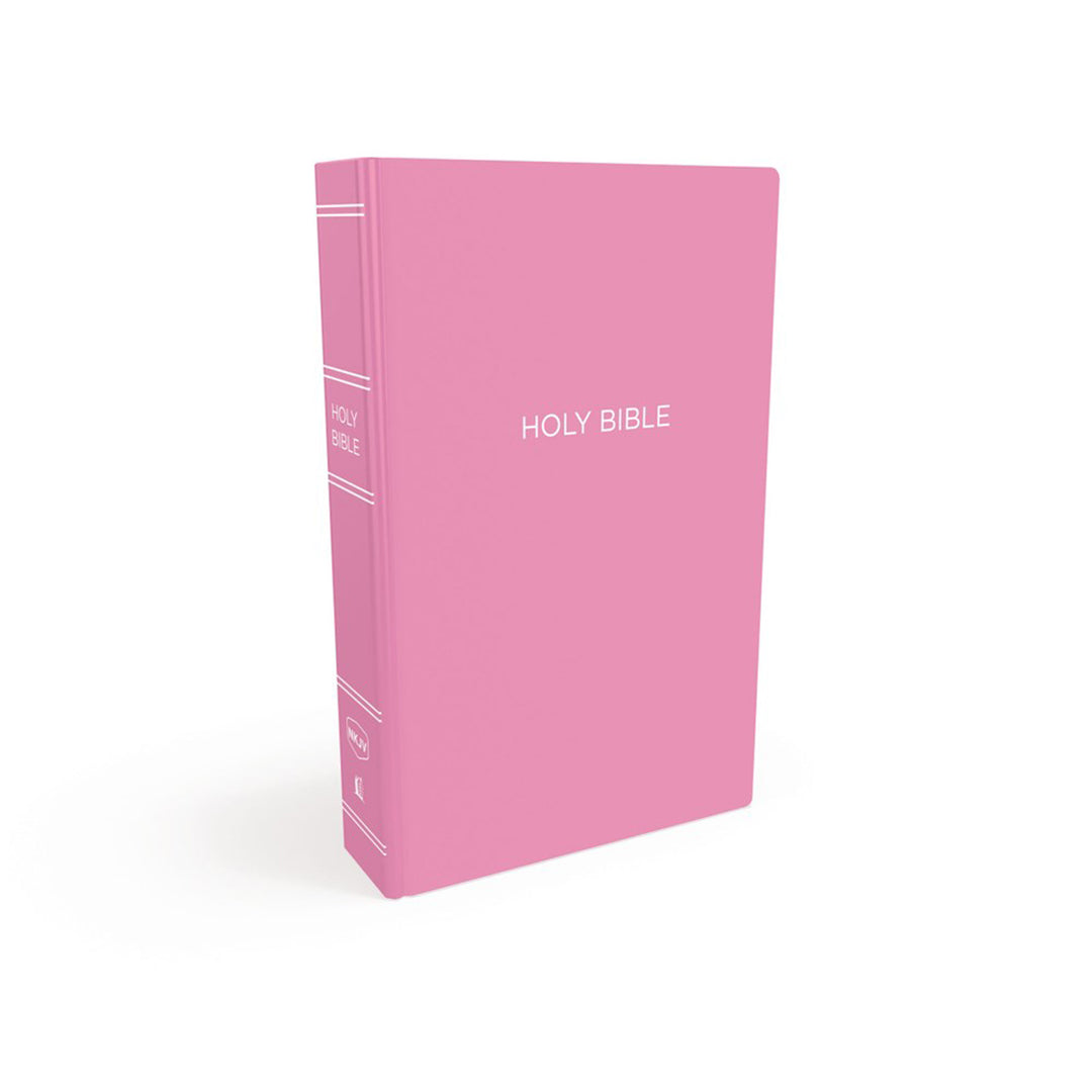 NKJV Pink Faux Leather Gift And Award Bible Red Letter Comfort Print