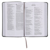 NKJV Deluxe Gift Bible Red Letter Gray (Comfort Print)(Imitation Leather)