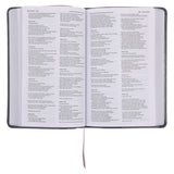 NKJV Deluxe Gift Bible Red Letter Gray (Comfort Print)(Imitation Leather)