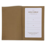 NKJV White Flexcover Imitation Leather Gift & Award Bible Red Letter Comfort Print