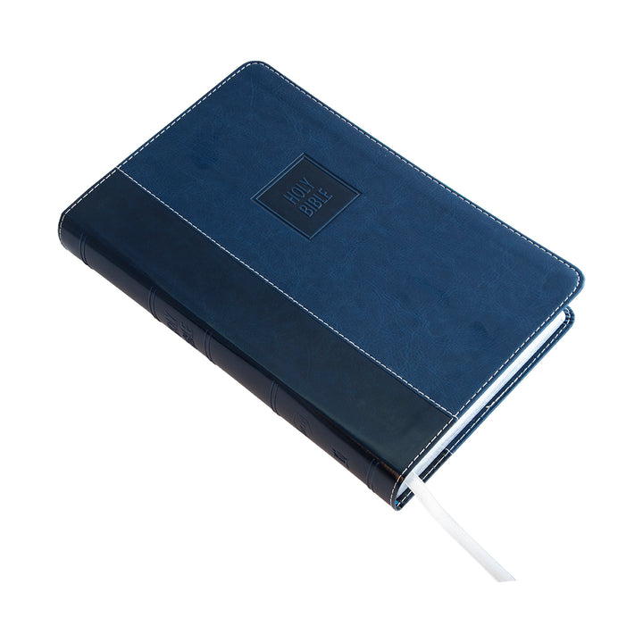 NKJV Deluxe Gift Bible Red Letter Blue (Comfort Print)(Imitation Leather)