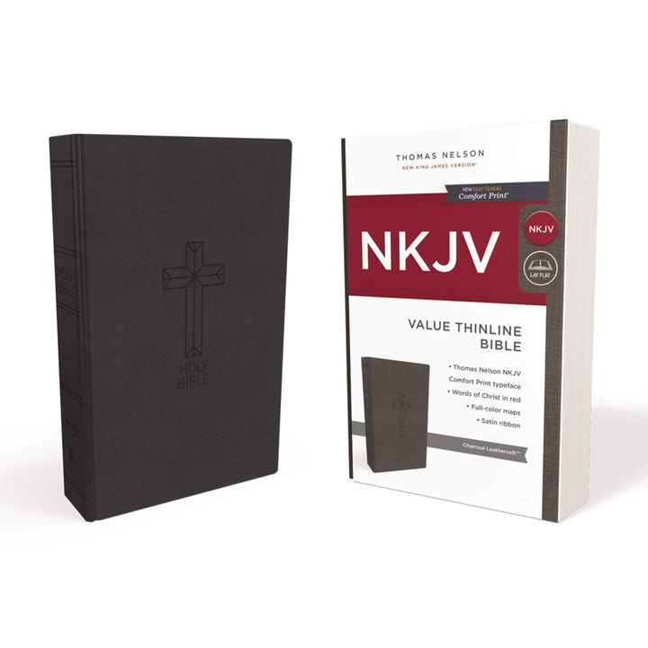 NKJV Black Imitation Leather Value Thinline Bible Comfort Print