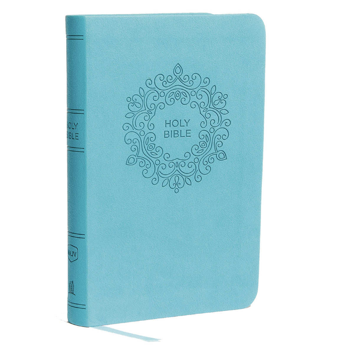 NKJV Blue Faux Leather Value Thinline Compact Bible Red Letter