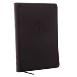 NKJV Value Thinline Large Print Red Letter Charcoal (Comfort Print)(Imitation Leather)