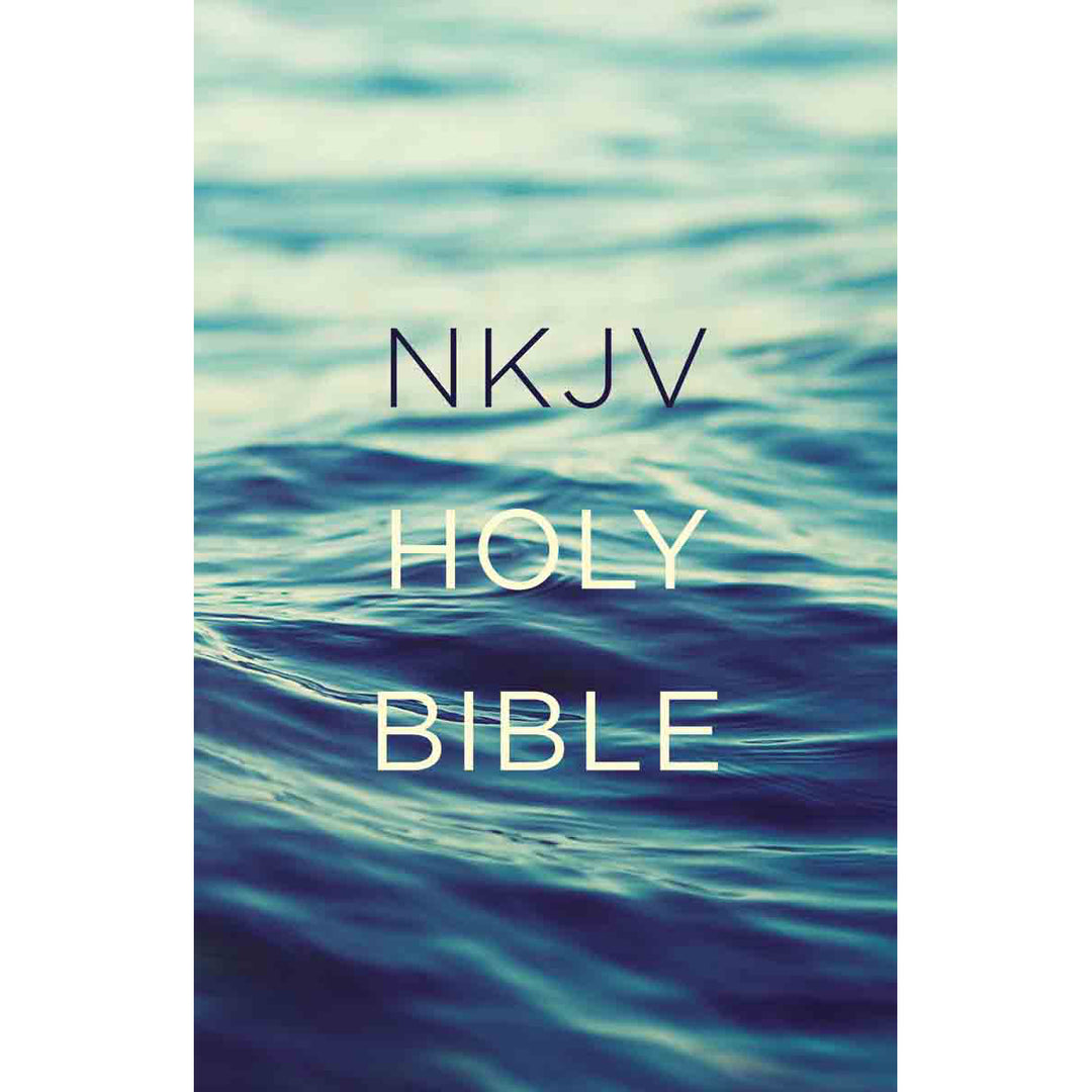 NKJV Value Outreach Bible Blue Scenic (Paperback)