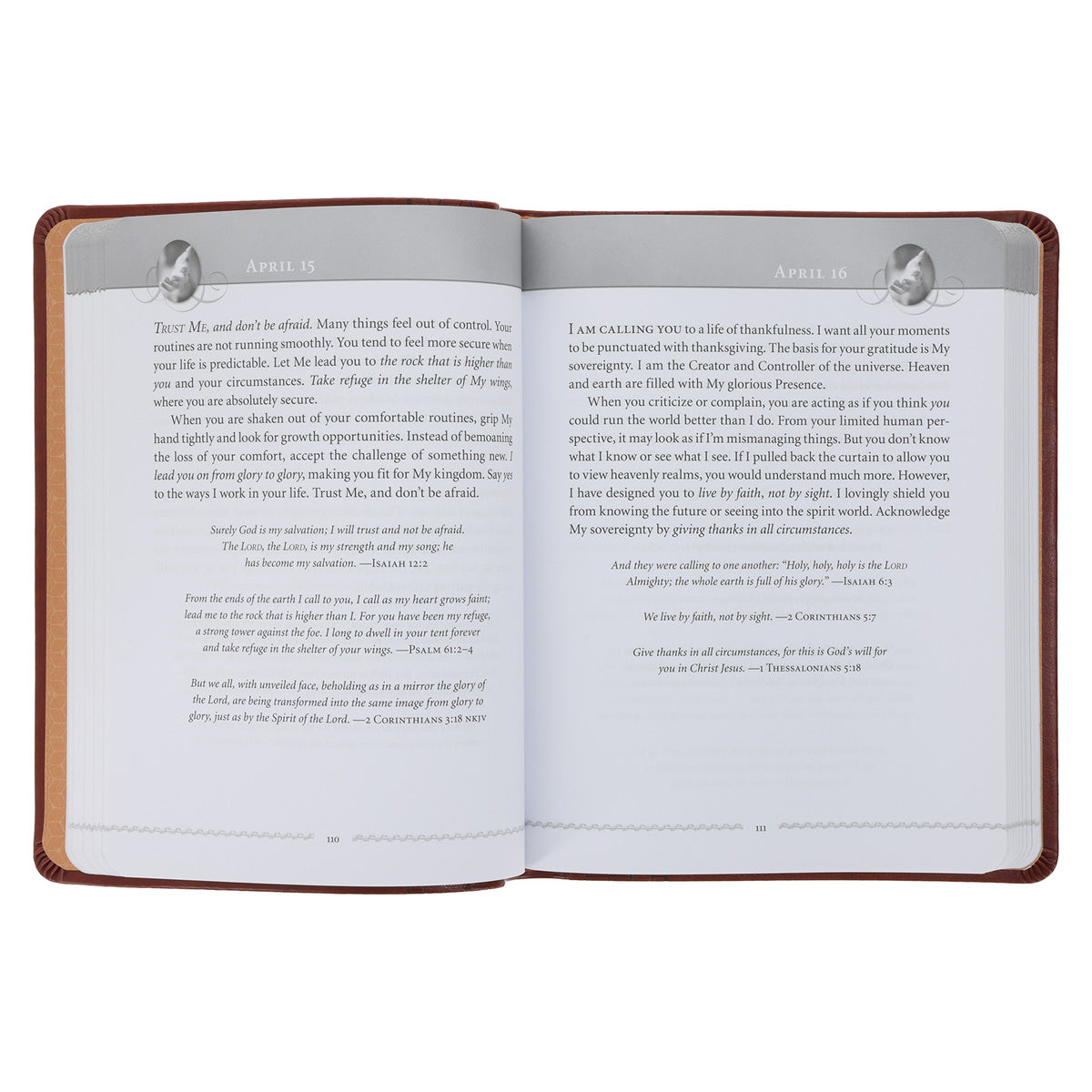 Jesus Calling: Enjoying Peace in His Presence Deluxe Edition (Imitation Leather)