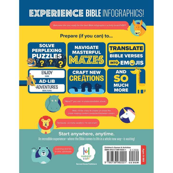 Bible Infographics For Kids Activity Book (Paperback)