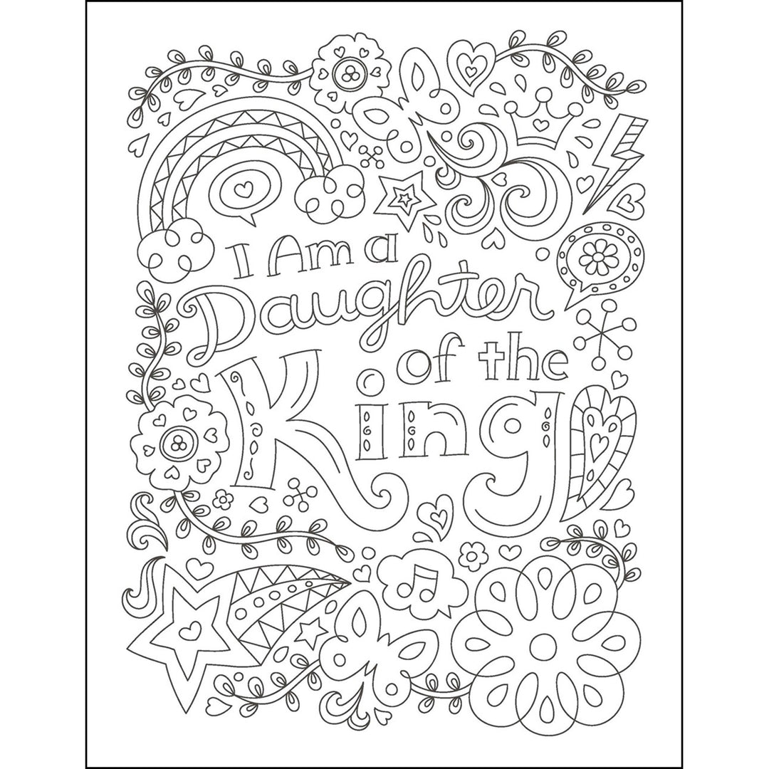 The Power Of A Praying Girl Coloring Book (Paperback)