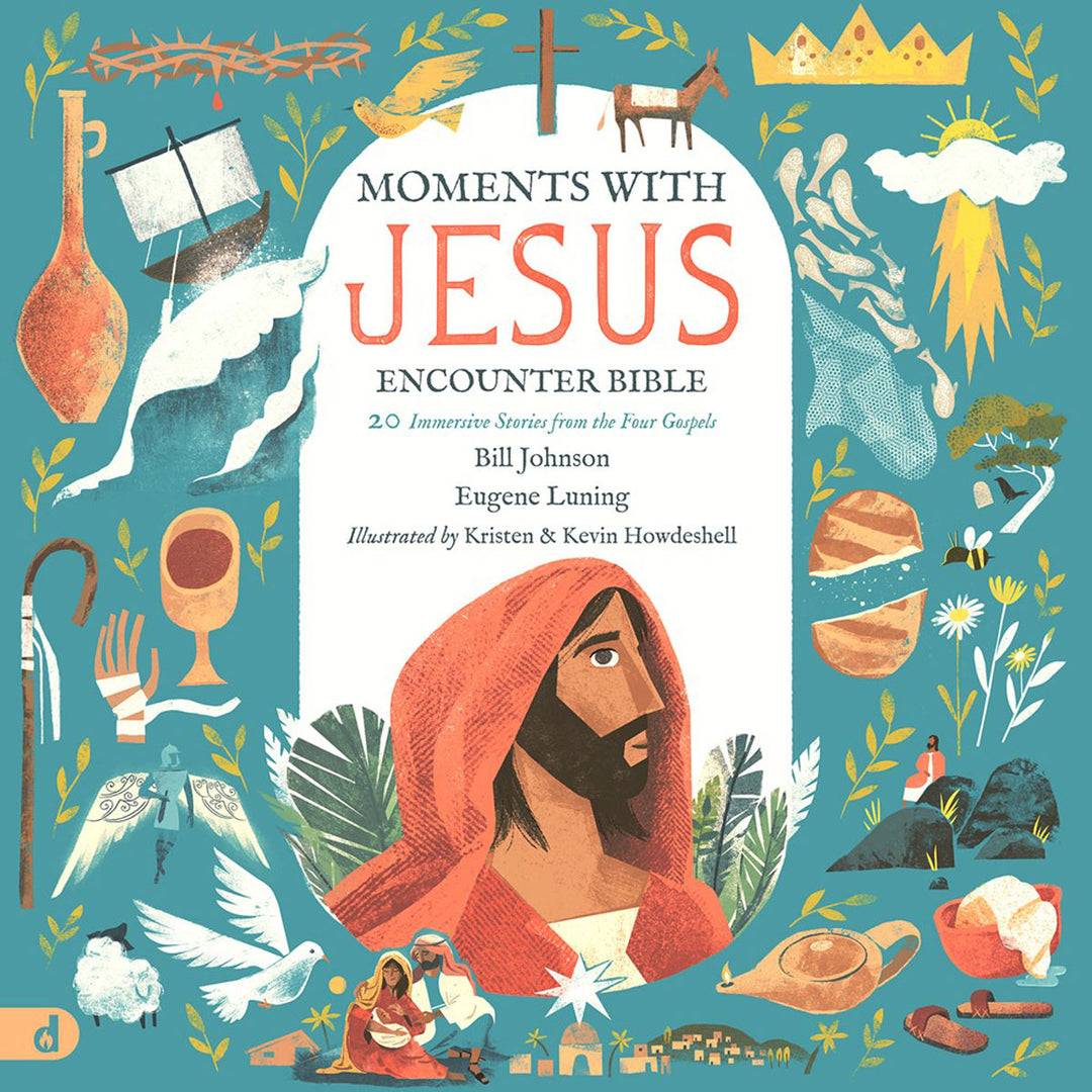 The Moments With Jesus Encounter Bible: 20 Immersive Stories From The Four Gospels (Hardcover)