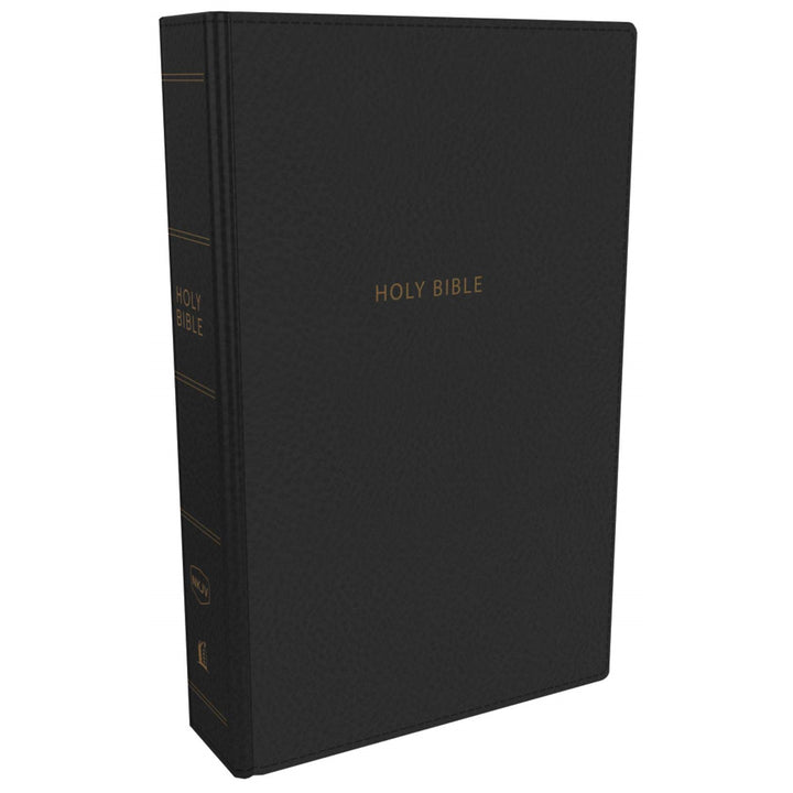 NKJV Reference Bible Compact Red Letter Large Print Black (Imitation Leather)