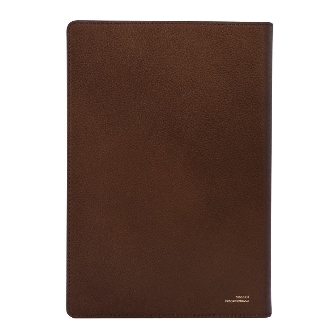 NKJV Maxwell Leadership 3rd Prem Calfskin Brown (Comfort Print)(Leather)