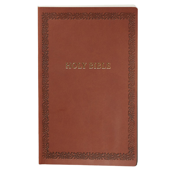NKJV Holy Bible Soft Touch Edition Brown (Comfort Print)(Imitation