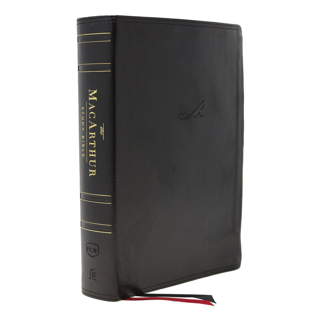 NKJV MacArthur Study Bible 2nd Edition Black (Comfort Print)(Imitation Leather)