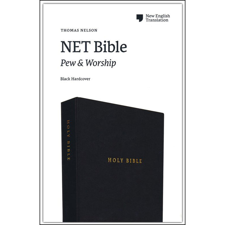 NET Bible Pew And Worship Black (Comfort Print)(Hardcover)