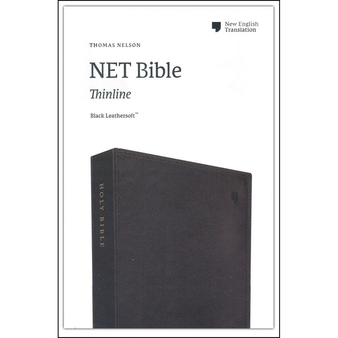 NET Bible Thinline Black (Comfort Print)(Imitation Leather)