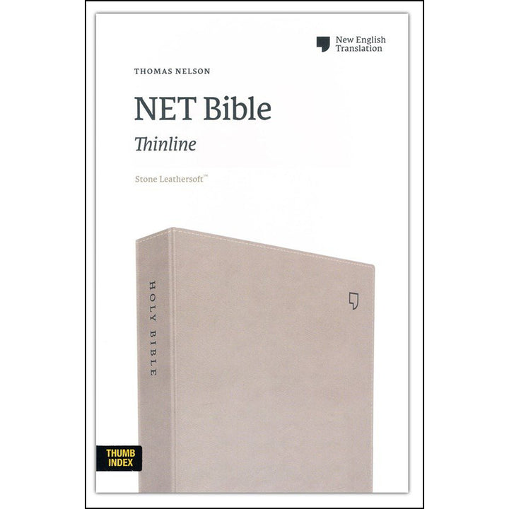 NET Bible Thinline Indexed Stone (Comfort Print)(Imitation Leather)