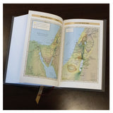 NET Bible Single Column Ref Cloth Over Board Gray (Comfort Print)(Hardcover)