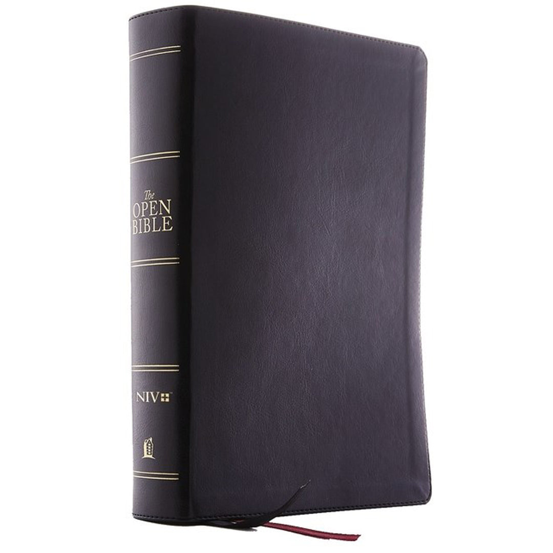 NIV Open Complete Reference System Bible Red Letter Indexed Black (Comfort Print)(Imitation Leather)