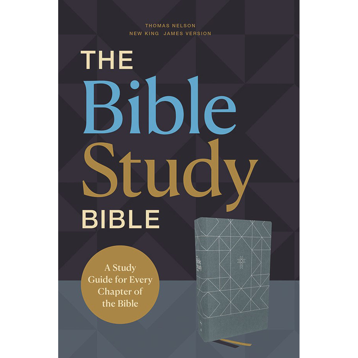 NKJV The Bible Study Bible Cloth Over Board Comfort Print Blue (Hardcover)